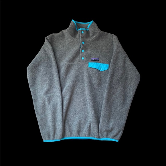 Patagonia Synchilla women’s grey and turquoise - Picture 2 of 3